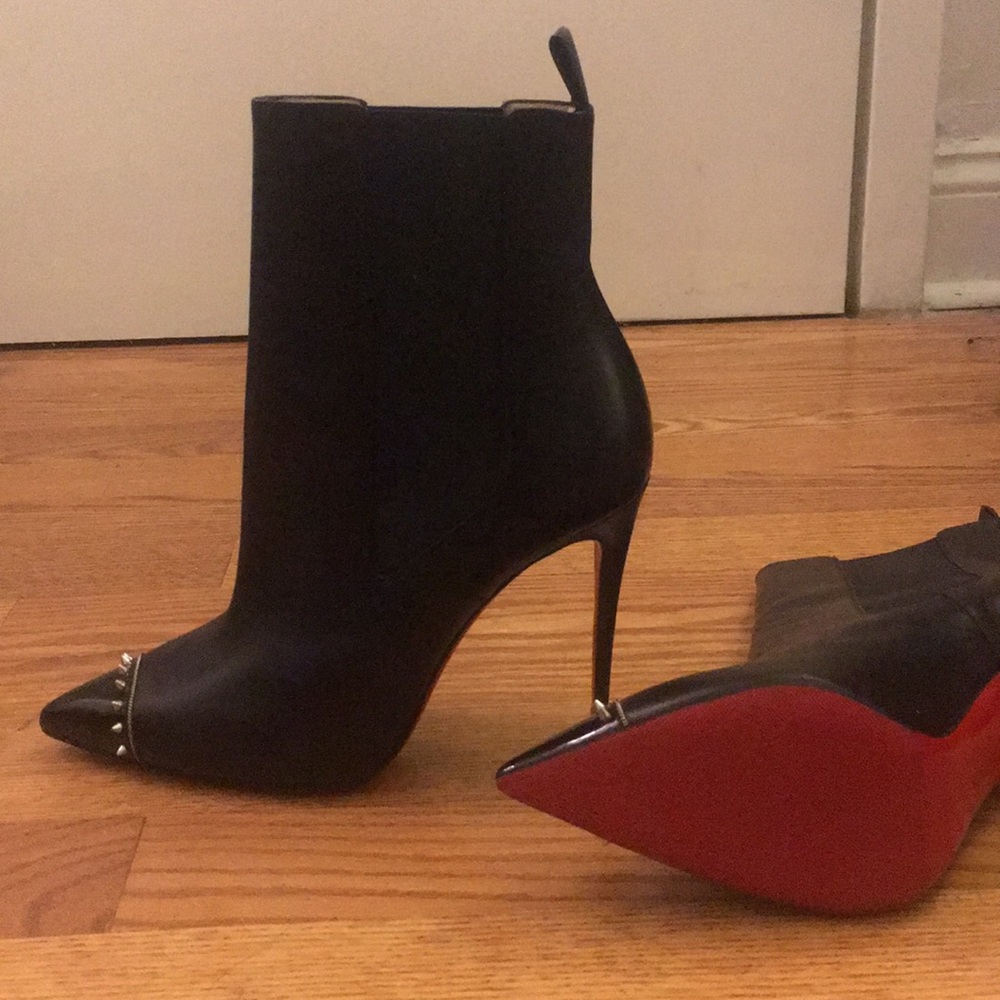 SOLD: Christian Louboutin Leather Spiked Boots